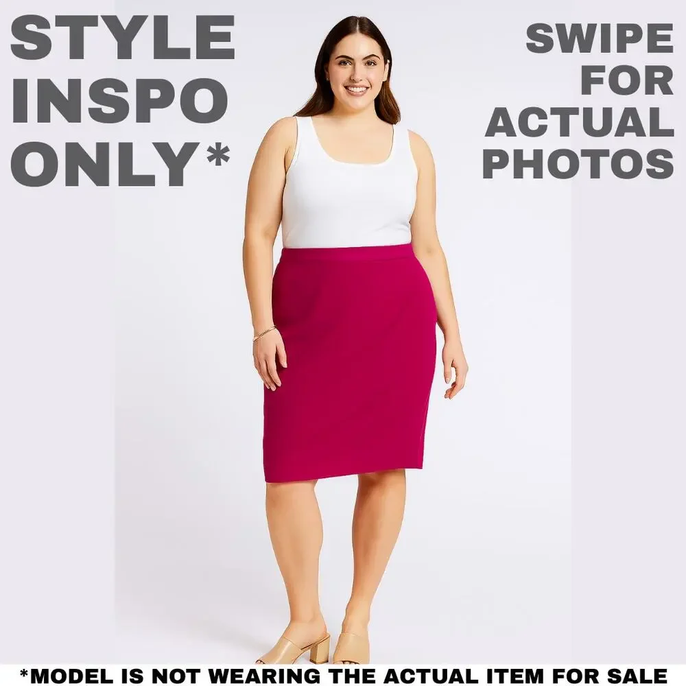 Panther Woman Hot Pink Skirt, Size 20W – Bold & Vibrant Essential [0295]